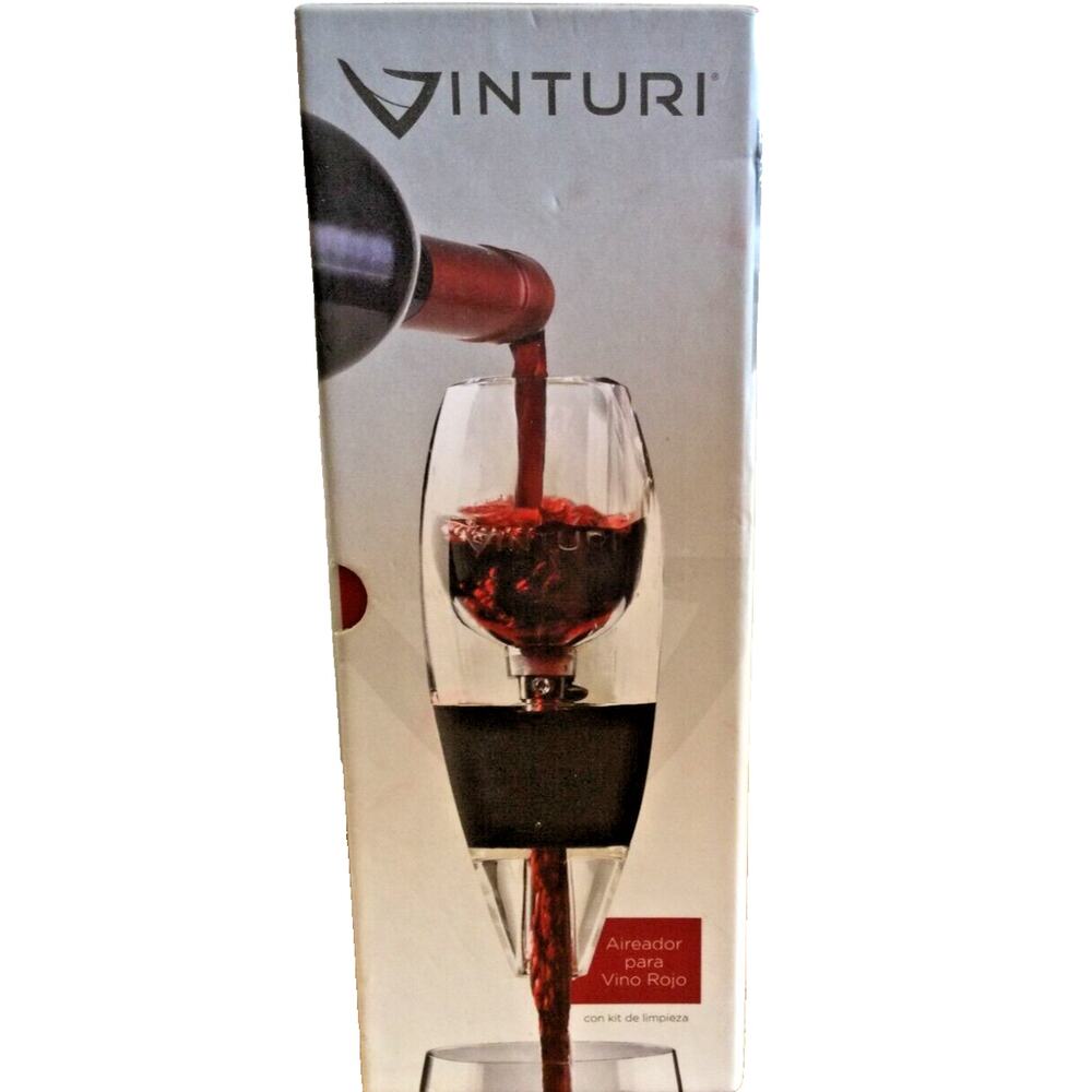 Vinturi Red Wine Aerator with Filter, Cleaning Kit & No-Drip Stand Original Box